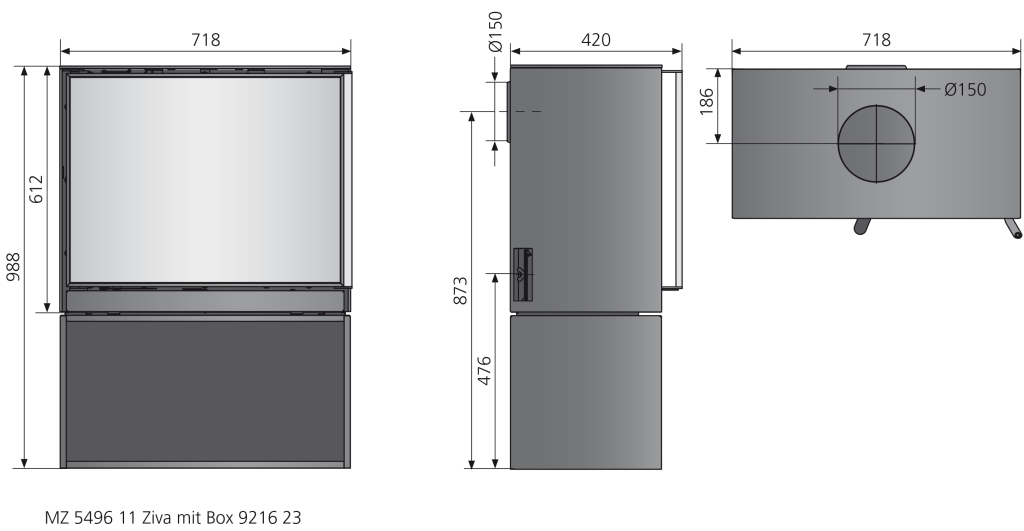 5496 Schéma technique du Ziva avec caisson