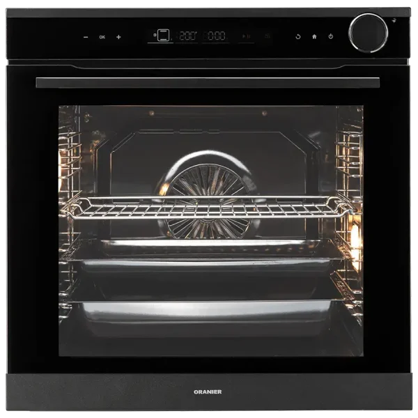 ORANIER Pyrolyse-Backofen EBD830 mit DampfPLUS frontal geschlossen