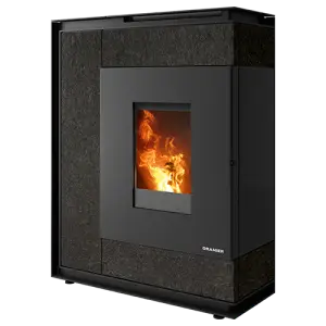 ORANIER Pelletofen Boreas Sintered Stone Schiefer