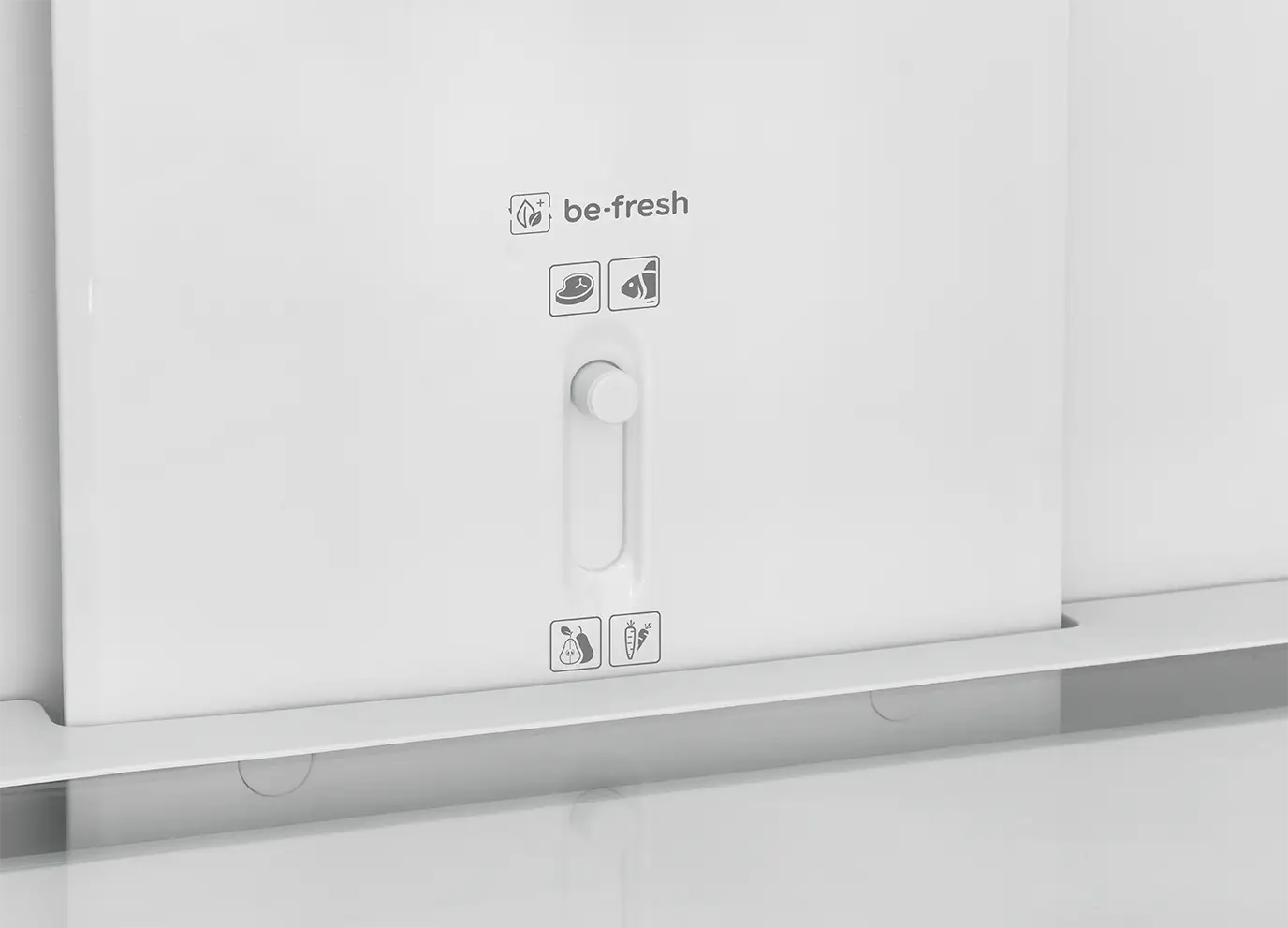 Detailbild be-fresh Einsteller oben ORANIER Standgerät KGF980 pureBLACK