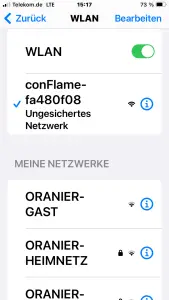 Einstellungen für WLAN