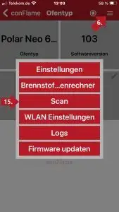 In den Einstellungen wird Scan aufgerufen