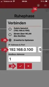 Die IP-Adresse wird hinterlegt um das Modul zukünftig im Netzwerk zu finden
