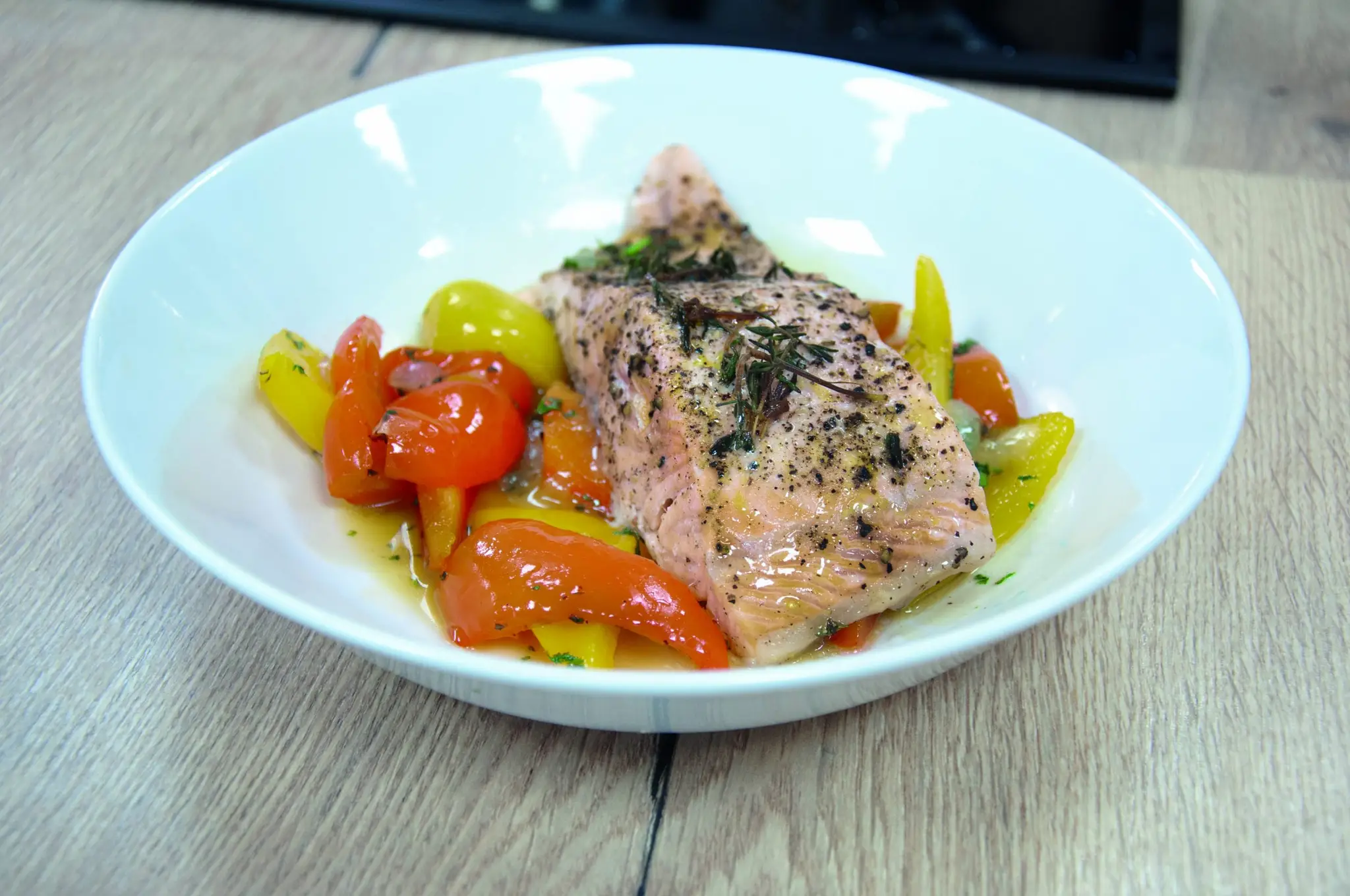 Lachs mit Ratatouille
